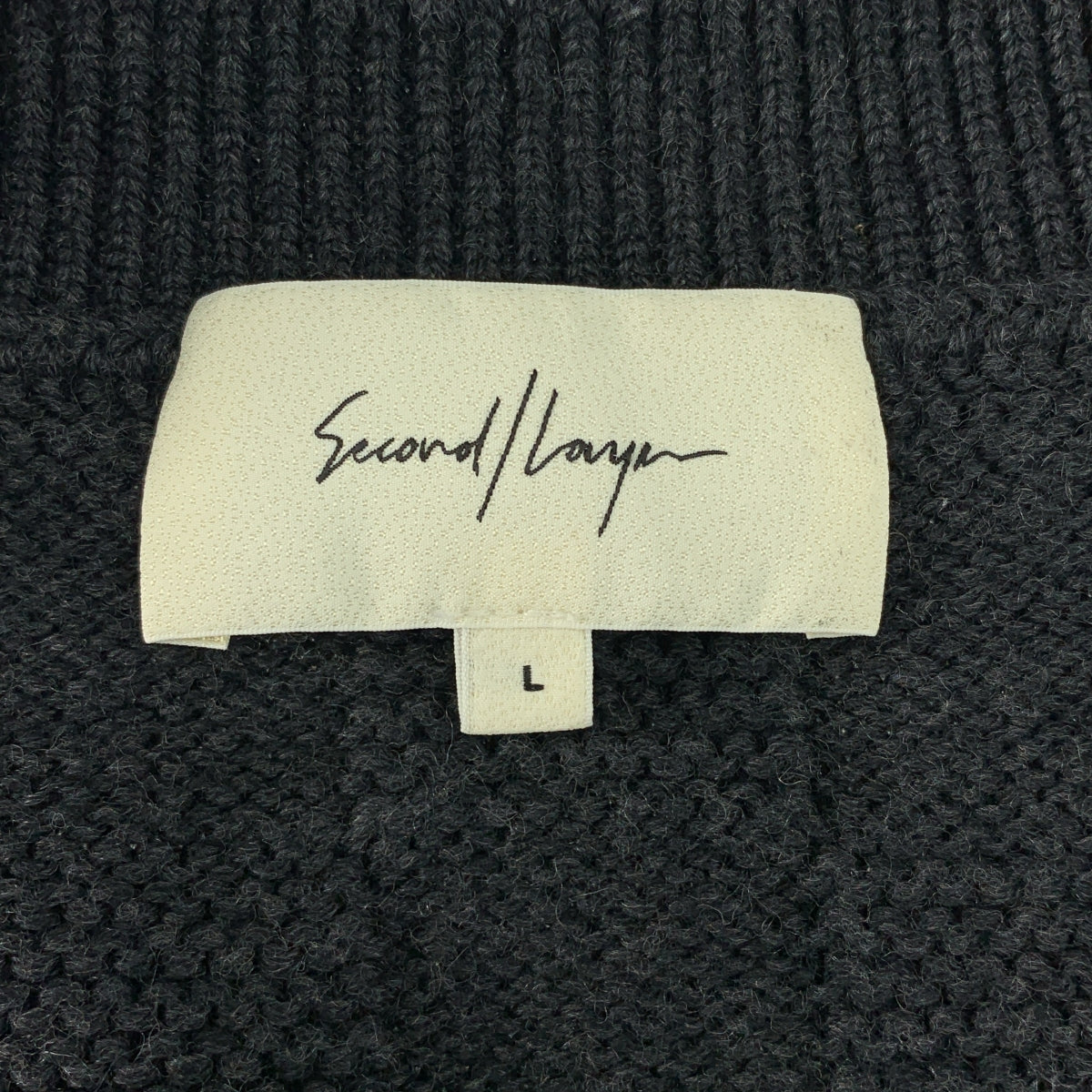 Second Layer / セカンドレイヤー | ブロックチェック Vネック ニットベスト | L | メンズ