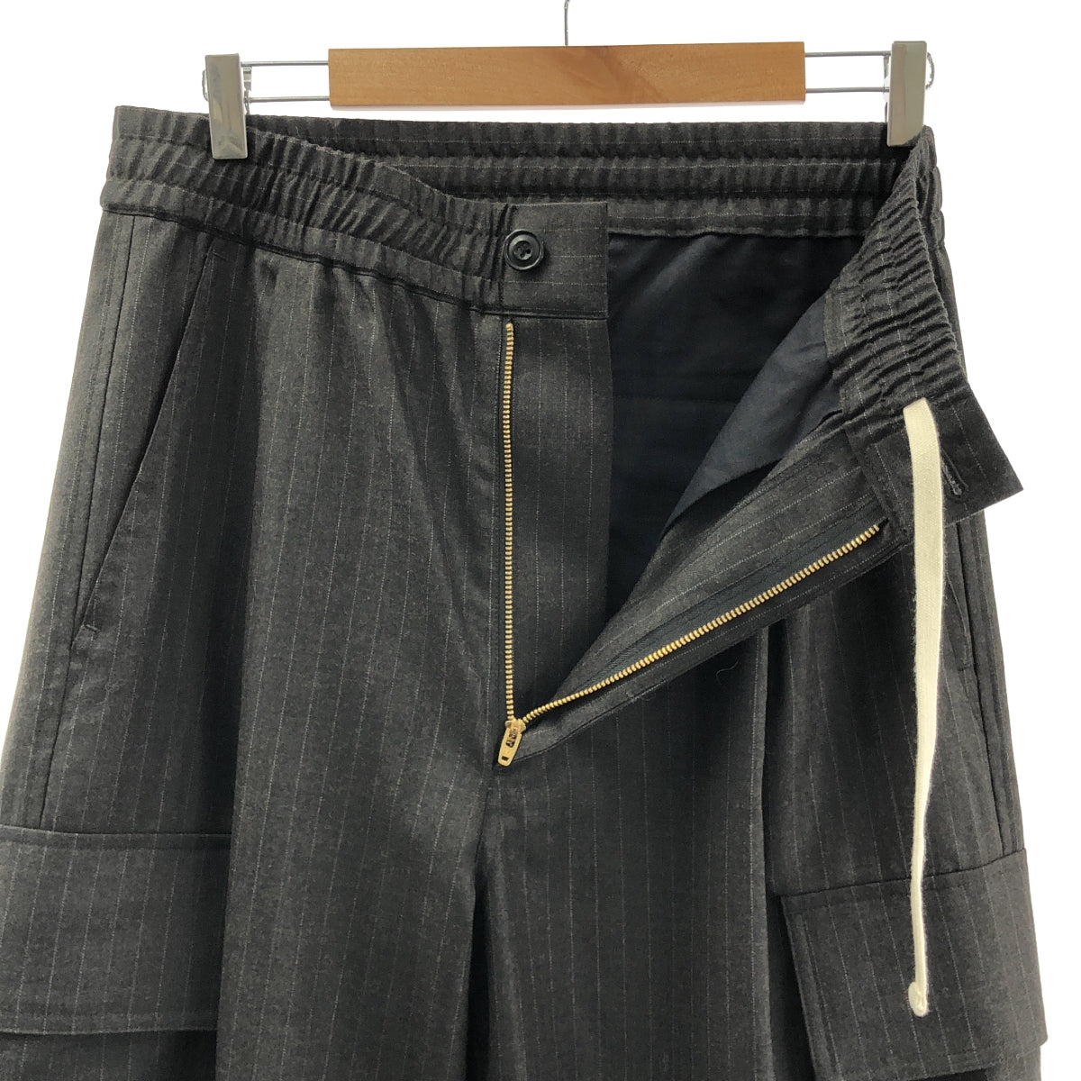 SHO NAGATA / 長田翔 | × IMA:ZINE 條紋休閒工裝褲 | L碼 | 男裝