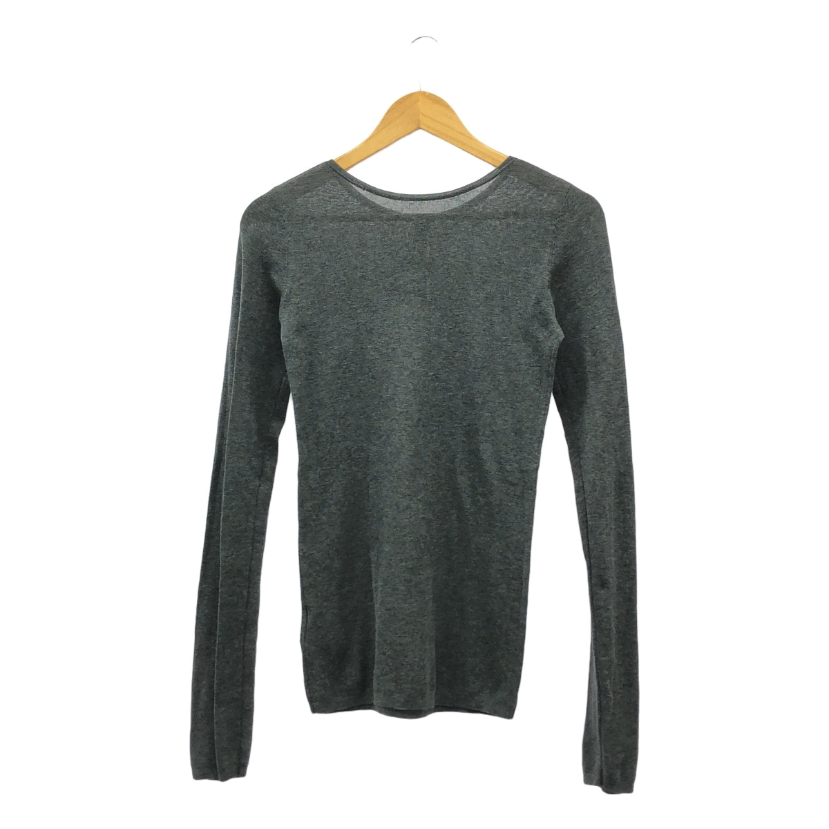 GOOD GRIEF / グッドグリーフ | HENLEY RIB KNIT TOP / リブニット | F | グレー | レディース