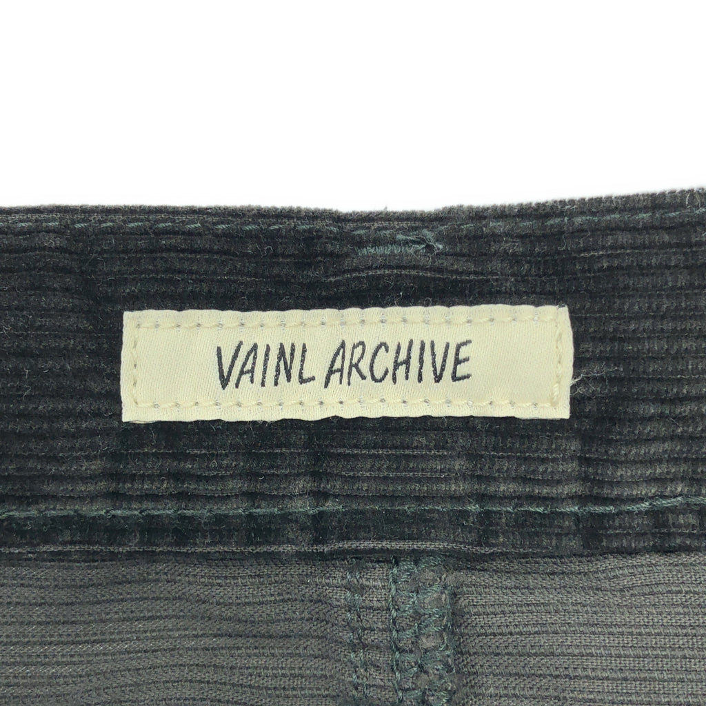 Vainl Archive / ヴァイナルアーカイブ | 2022AW | GRAB-P コーデュロイ ベイカーパンツ | S | チャコールブラック | メンズ