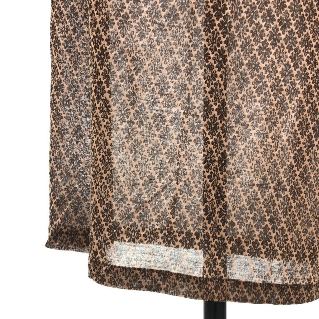 DRIES VAN NOTEN / ドリスヴァンノッテン | シルク ラメ 総柄 ラップ ロングスカート | 38 | レディース