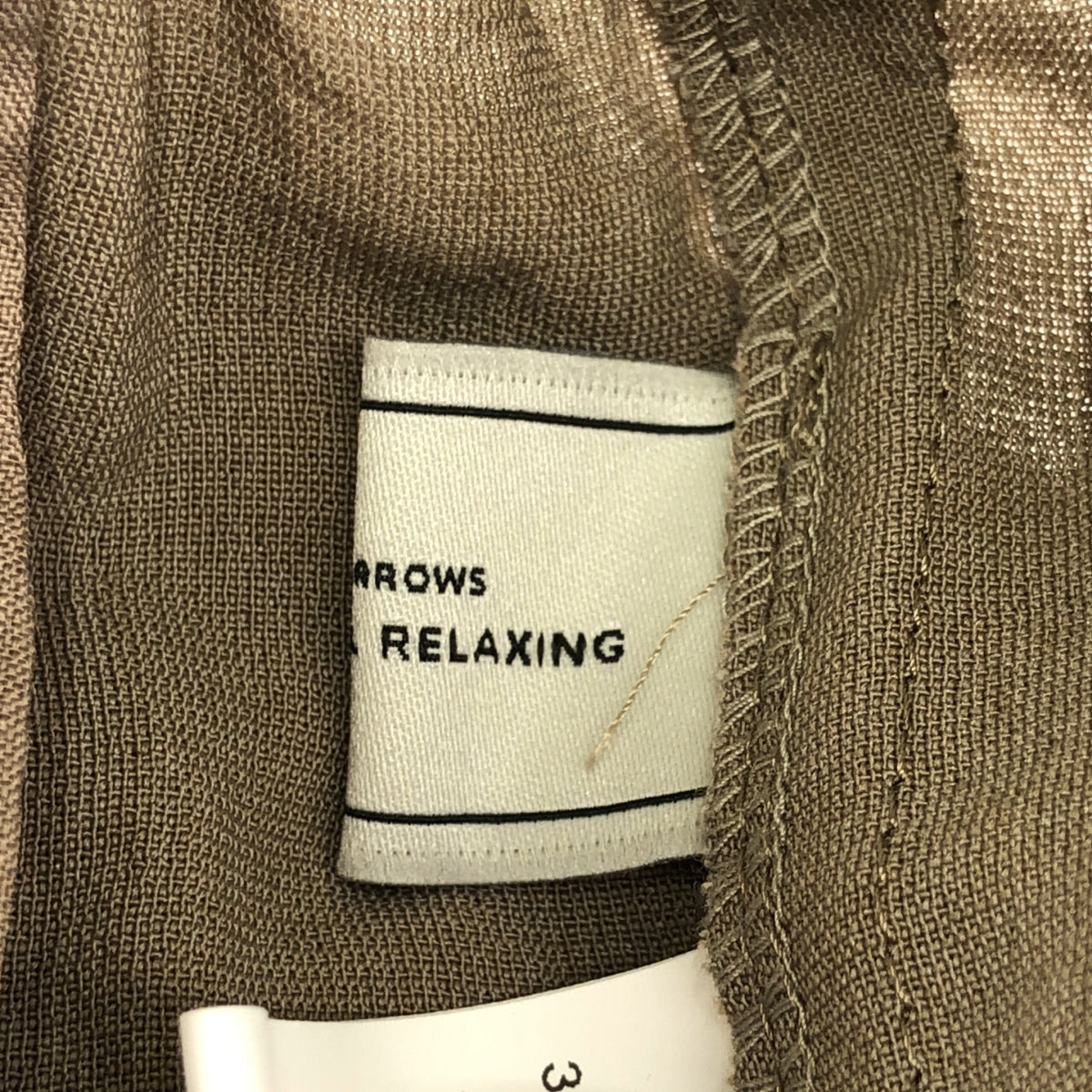 【미품】 UNITED ARROWS green label relaxing / 유나이티드 아로즈 그린 라벨 릴랙싱 | 【결론 시리즈】 드라이 크로스 팬츠 | 38 | MOCA | 여성