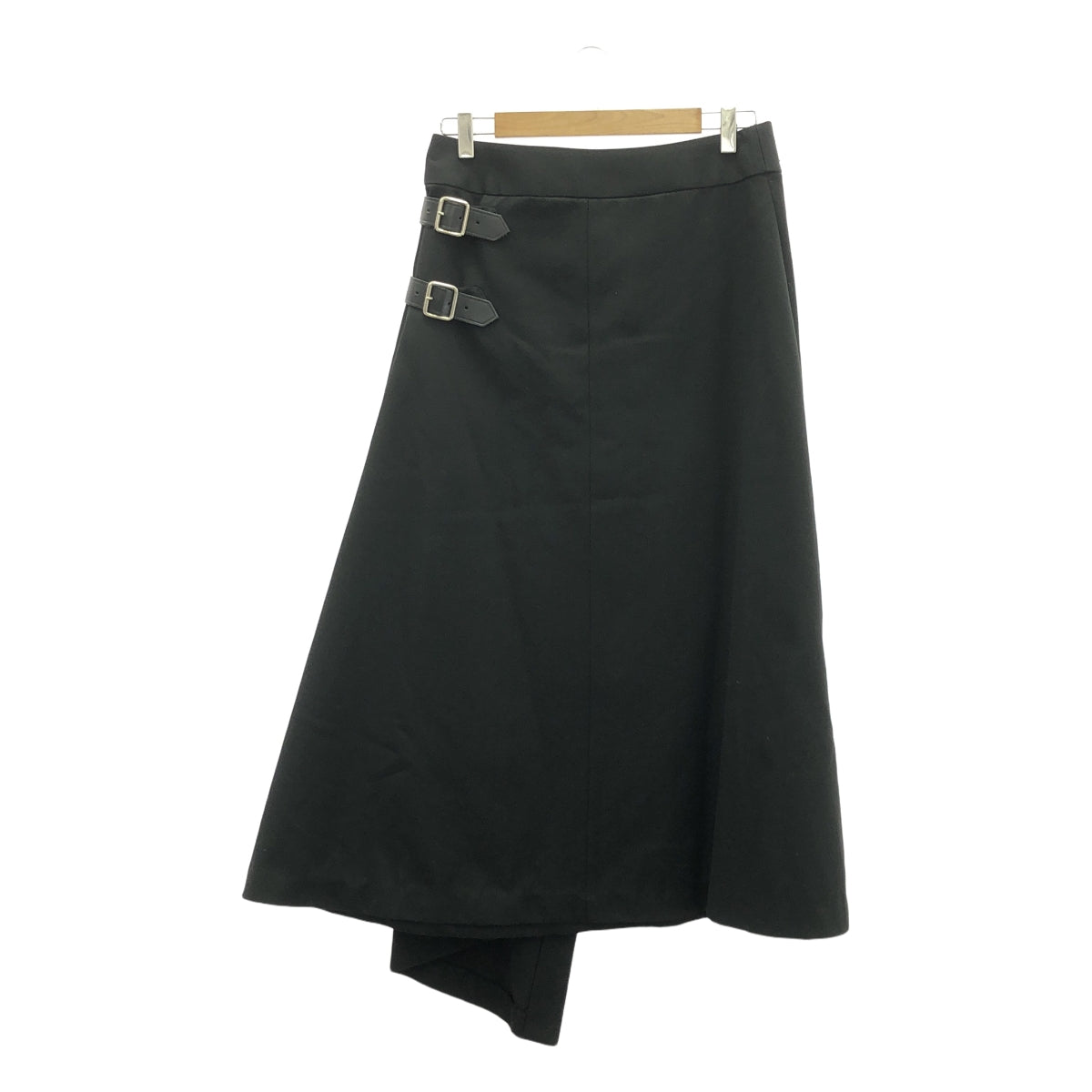 COMME des GARCONS | AD2000 | 厚重聚酯羊毛裹身裙配皮帶 | M | 女款