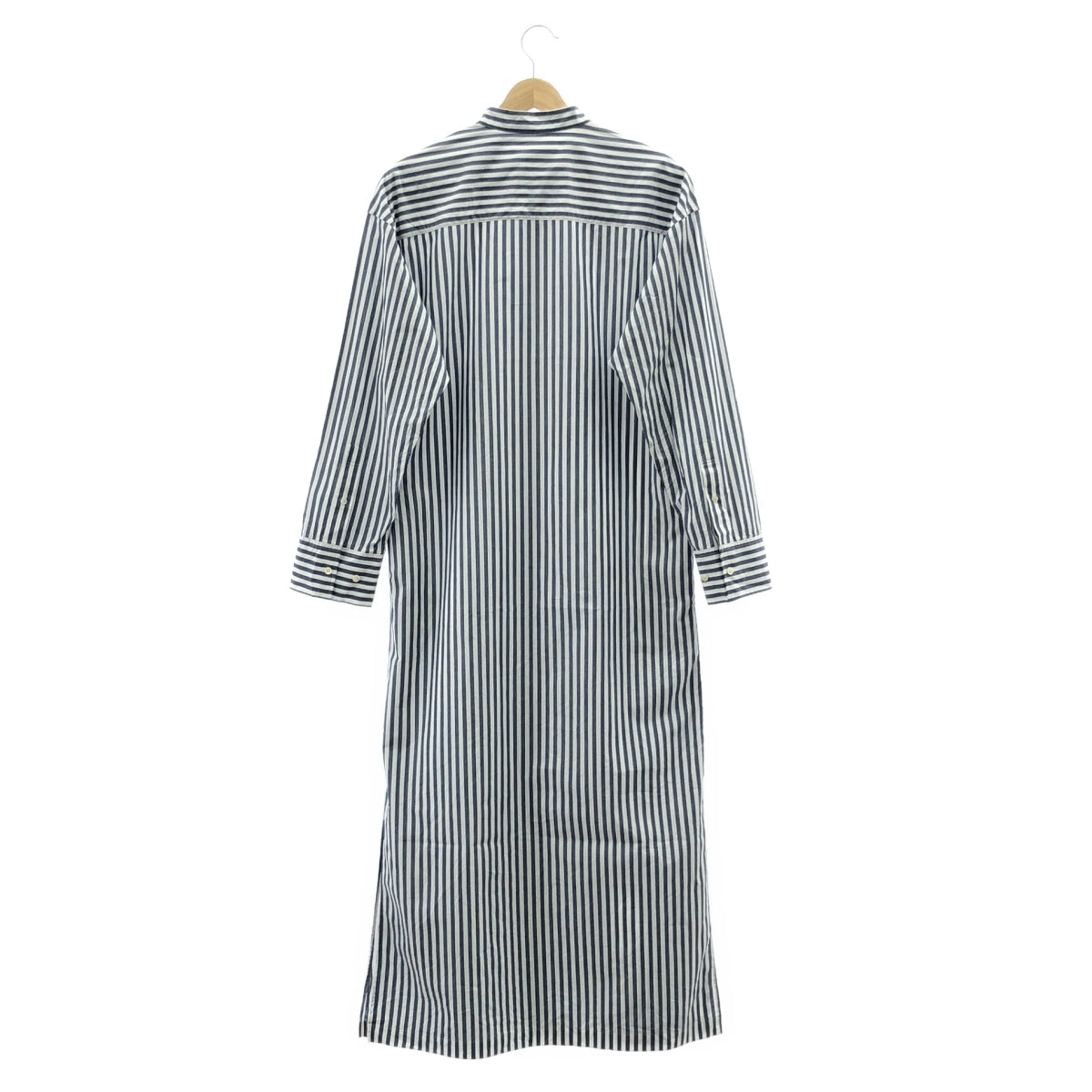 AP STUDIO / 에피 스튜디오 | 2023SS | block striped shirt dress 블록 스트라이프 셔츠 드레스 원피스 | 36 | 네이비 / 화이트 | 여성