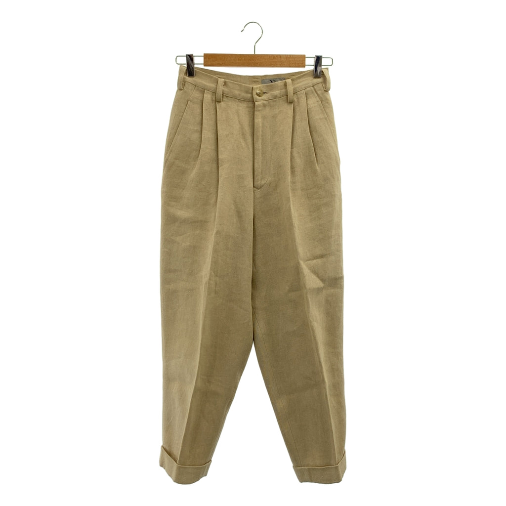 Y's / ワイズヨウジヤマモト | 1993SS | リネン タック テーパードパンツ | S | レディース