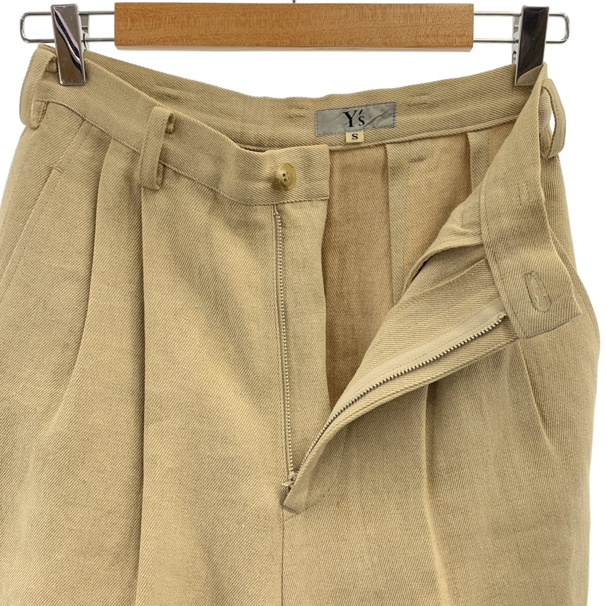 Y's / ワイズヨウジヤマモト | 1993SS | リネン タック テーパードパンツ | S | レディース