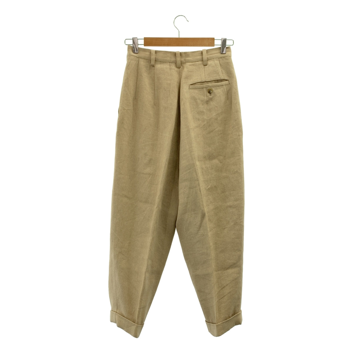 Y's / ワイズヨウジヤマモト | 1993SS | リネン タック テーパードパンツ | S | レディース