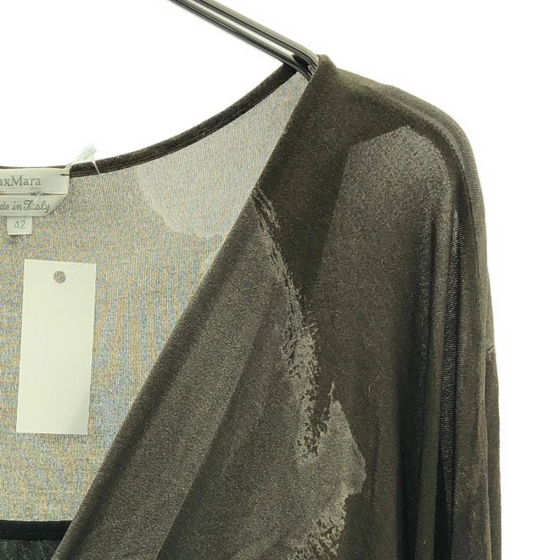 Max Mara / マックスマーラ | 総柄 ギャザー ドレス ワンピース | 42 | レディース