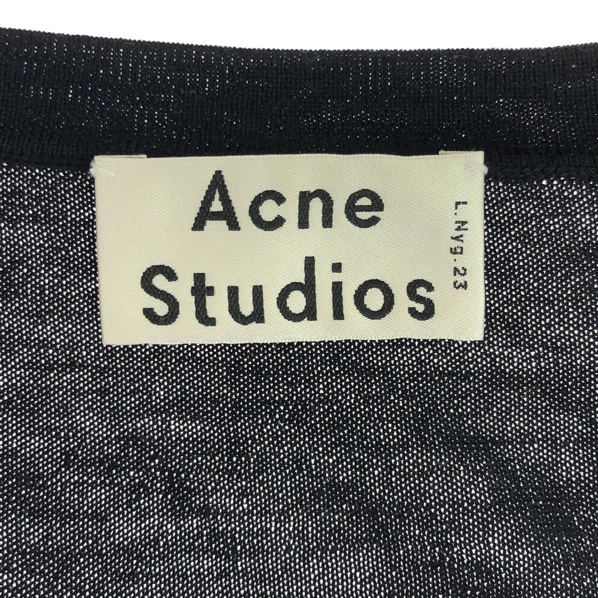 Acne Studios | CLISSOLD C Wool High Gauge V-Neck Knit Cardigan | M | Black | Men's