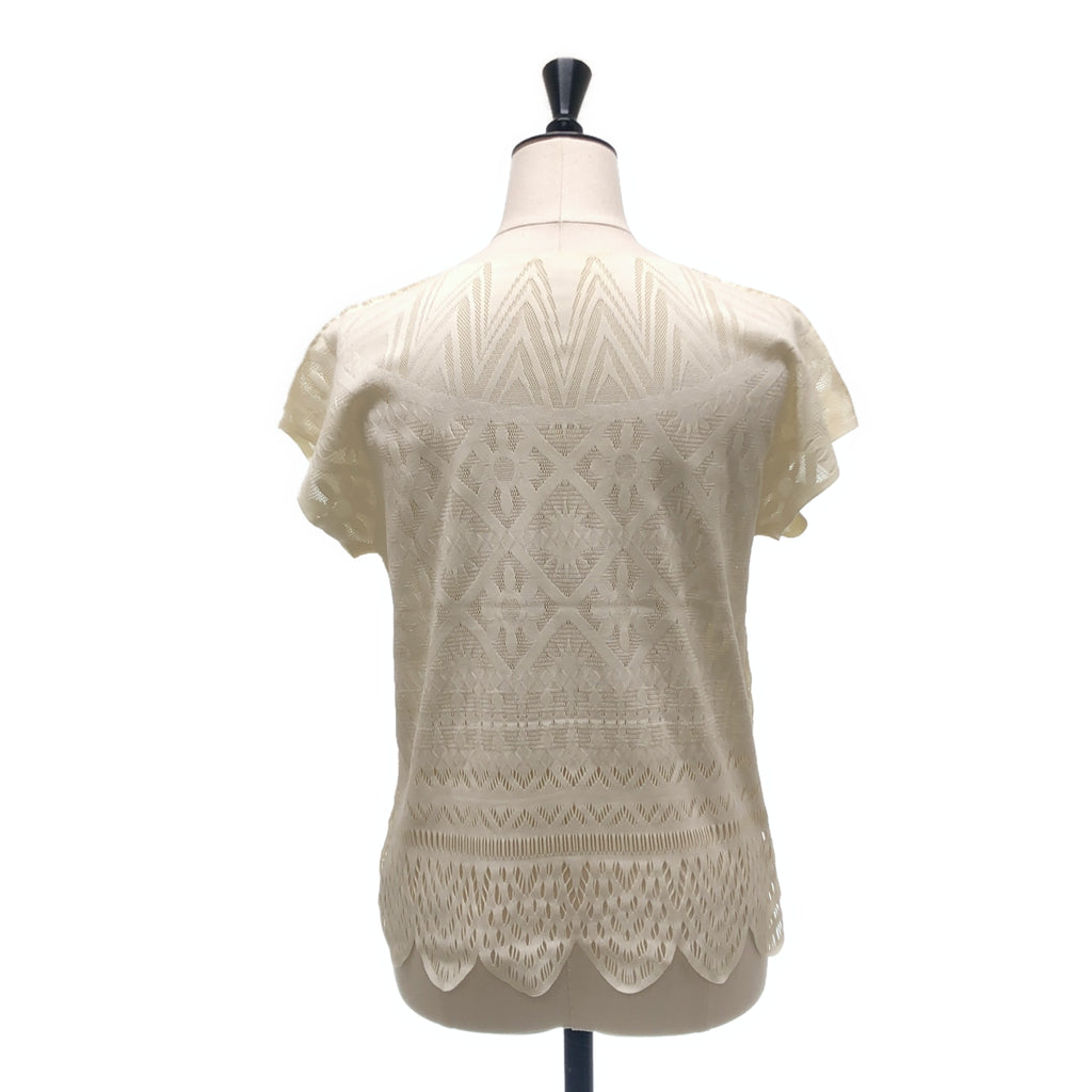 PLEATS PLEASE ISSEY MIYAKE / プリーツプリーズイッセイミヤケ | 変形 カットワーク プルオーバー トップス | 3 | レディース