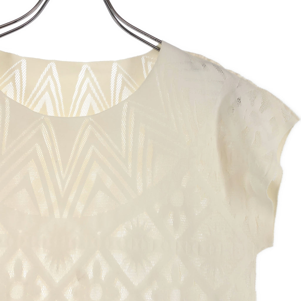 PLEATS PLEASE ISSEY MIYAKE / プリーツプリーズイッセイミヤケ | 変形 カットワーク プルオーバー トップス | 3 | レディース