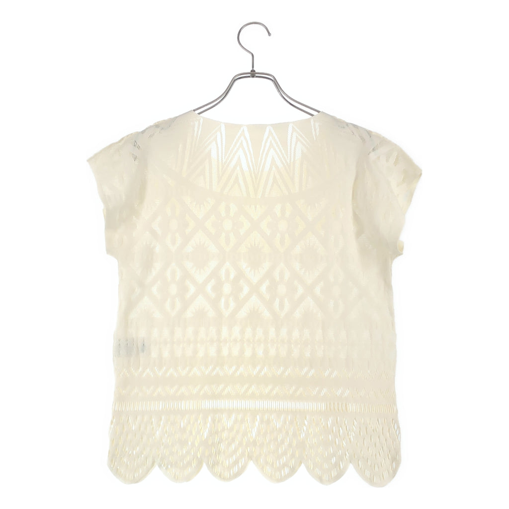 PLEATS PLEASE ISSEY MIYAKE / プリーツプリーズイッセイミヤケ | 変形 カットワーク プルオーバー トップス | 3 | レディース