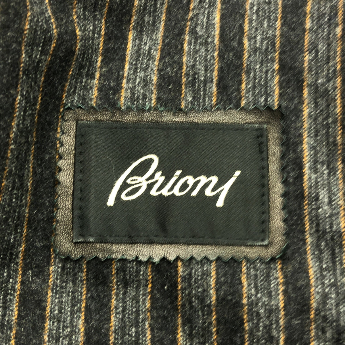 Brioni / ブリオーニ | ウール カシミア ストライプ裏地 トレンチコート | 56 | ブラック | メンズ
