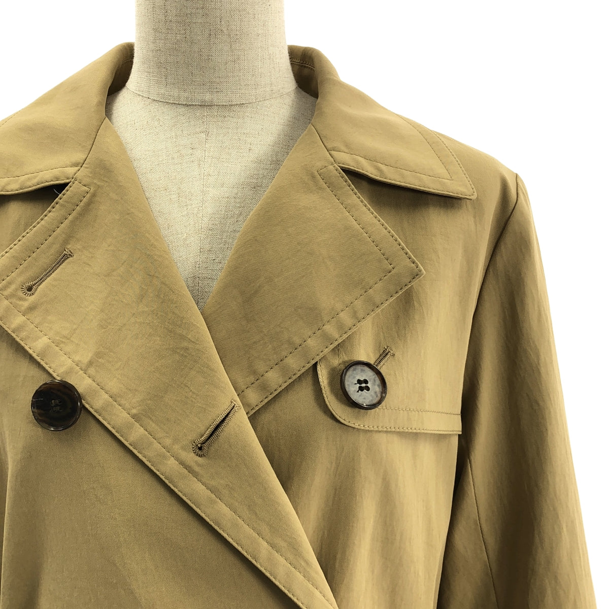 theory / セオリー | STATEMENT TRENCH J PFF TWILL2 トレンチコート | P | ベージュ | レディース