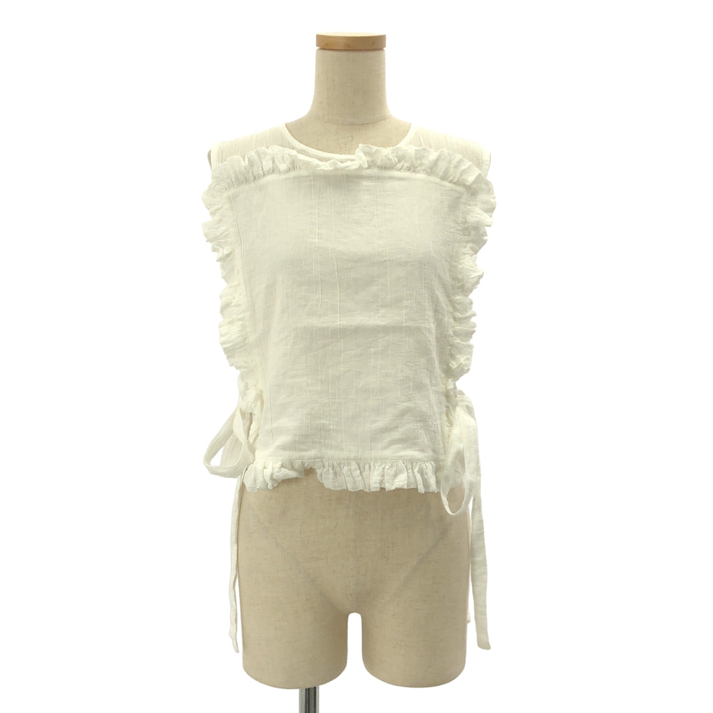 madder madder / マダマダ | 2021AW | フリル ノースリーブ ブラウス | F | レディース