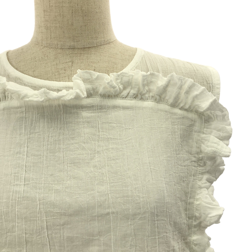 madder madder / マダマダ | 2021AW | フリル ノースリーブ ブラウス | F | レディース