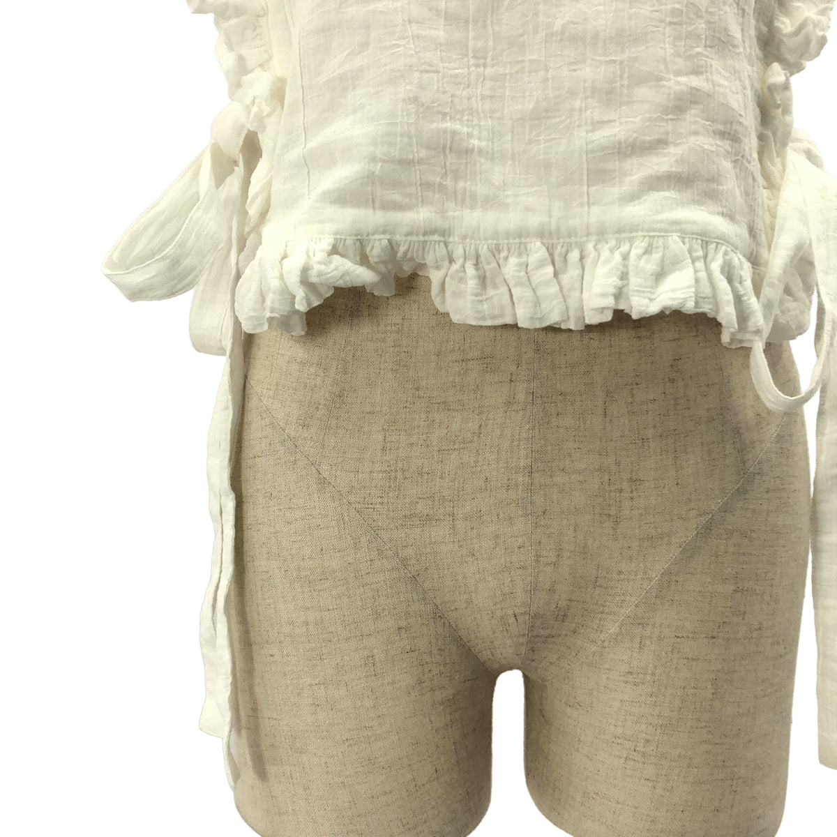 madder madder / マダマダ | 2021AW | フリル ノースリーブ ブラウス | F | レディース