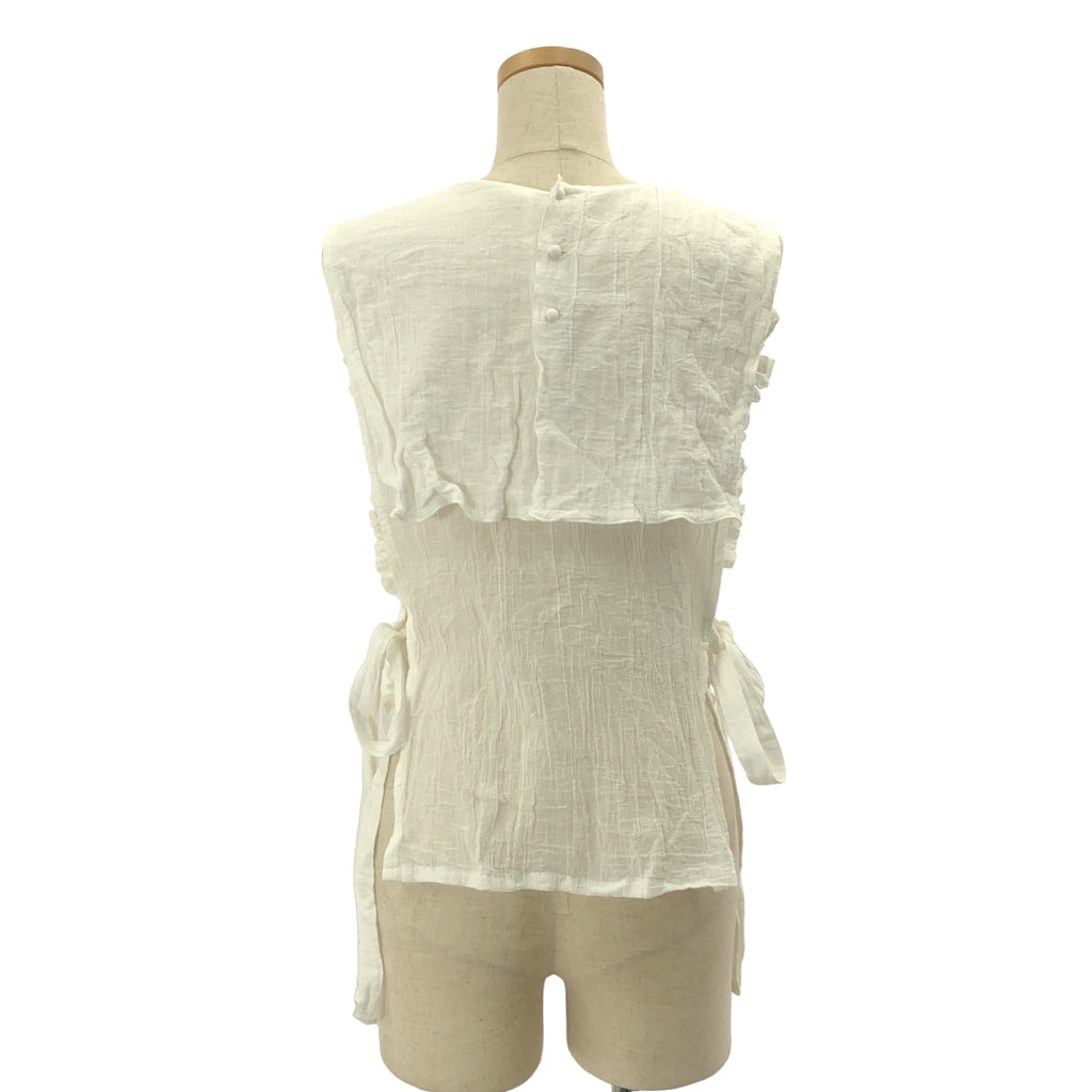 madder madder / マダマダ | 2021AW | フリル ノースリーブ ブラウス | F | レディース