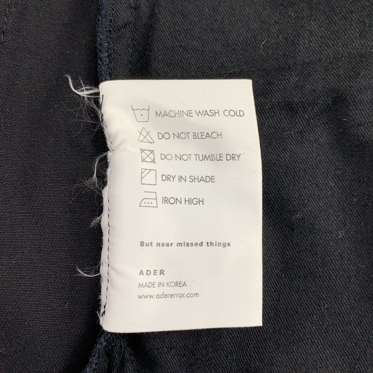 ADER ERROR | 縫線印花斜紋棉布褲 | 1 碼 | 男士