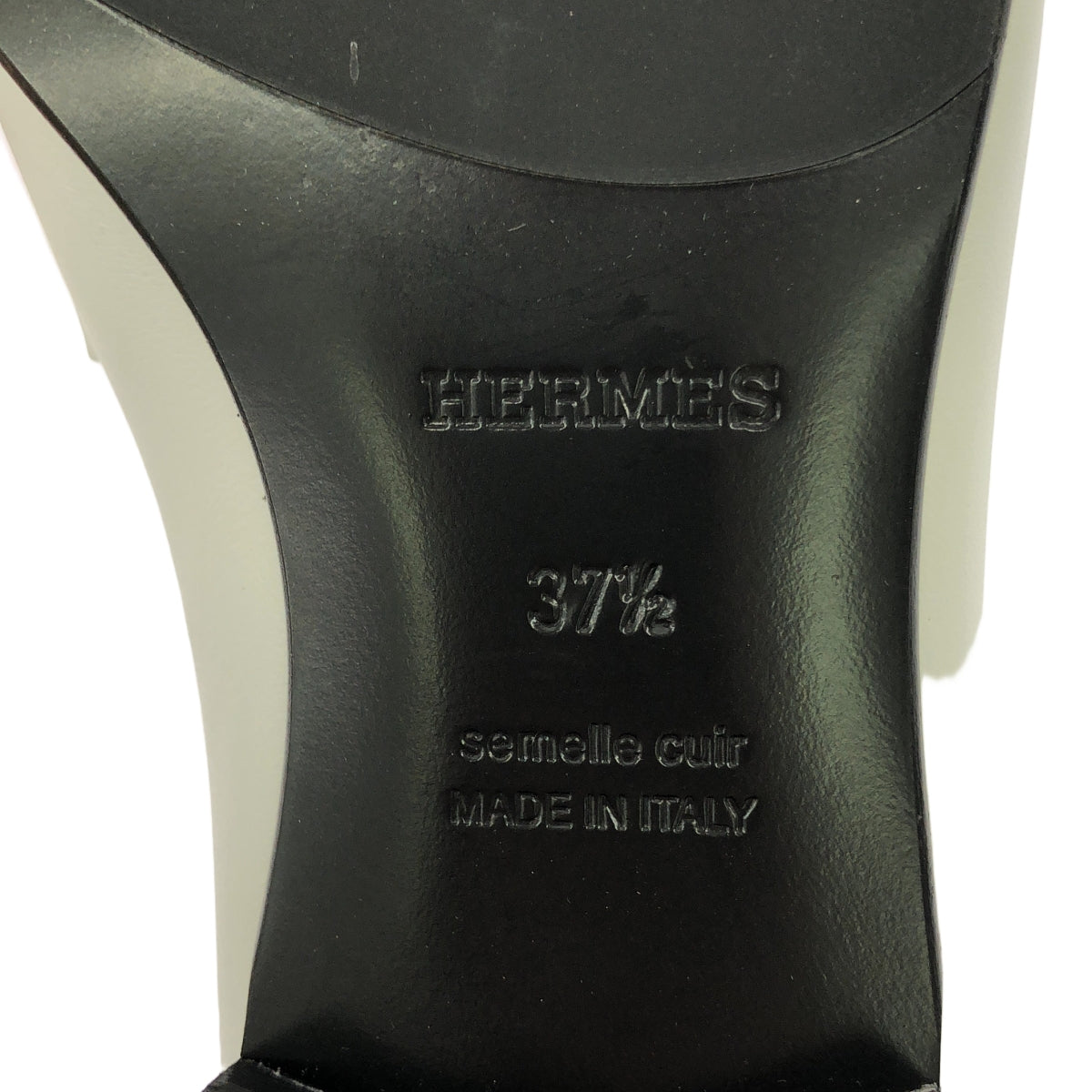 HERMES / エルメス | Hロゴ金具 ローファー レザーシューズ 革靴 | 37 1/2 | レディース