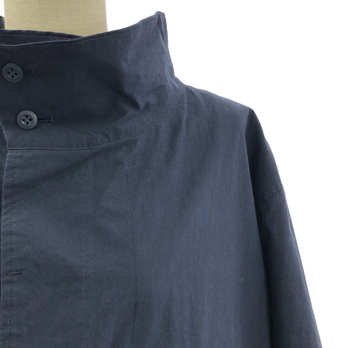 Masnou design / マスノウデザイン | コットン ロング コート / ユニセックス | 2 | ネイビー | メンズ