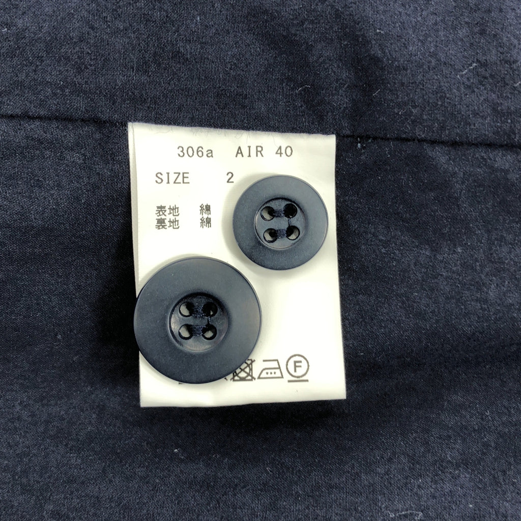 Masnou design / マスノウデザイン | コットン ロング コート / ユニセックス | 2 | ネイビー | メンズ