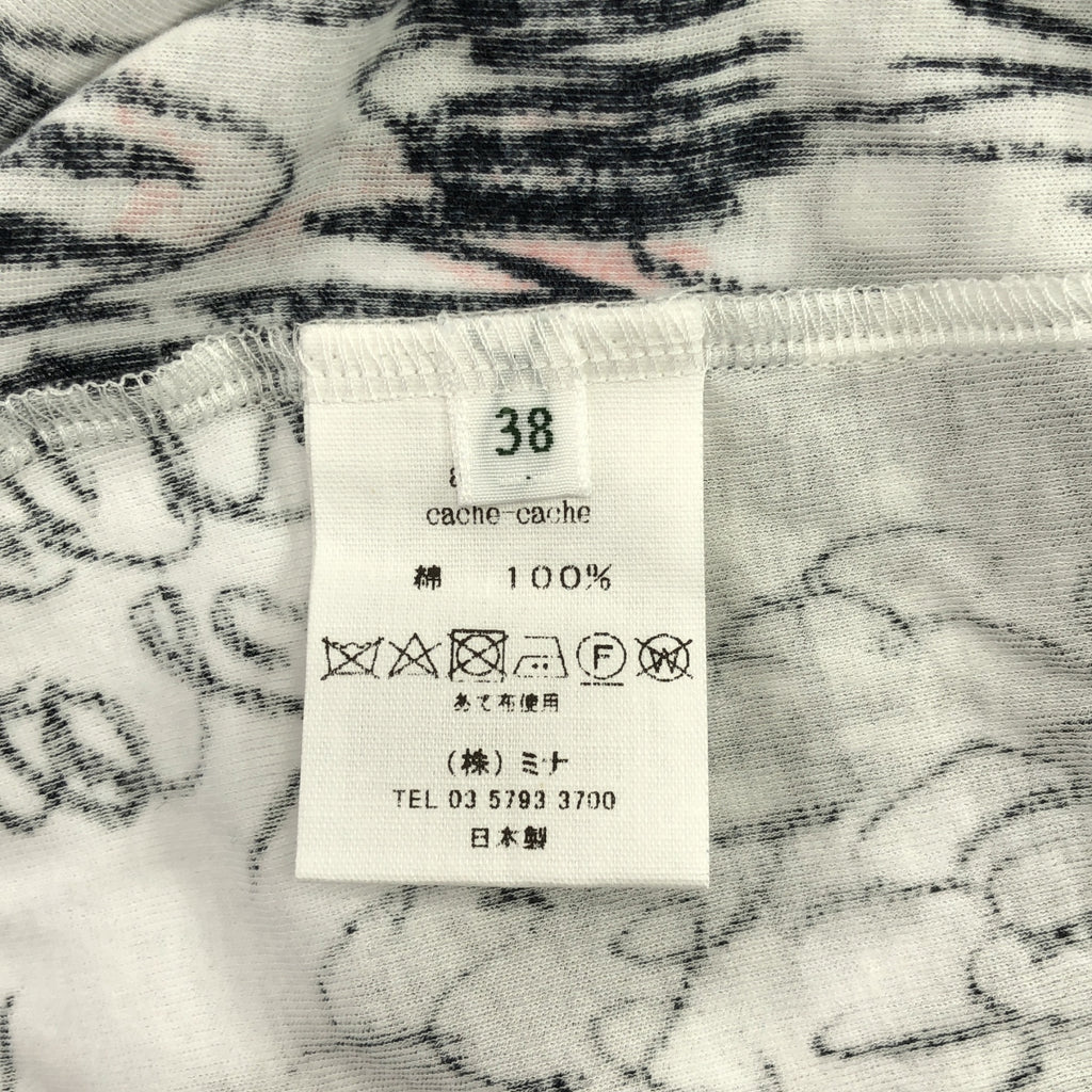 mina perhonen / ミナペルホネン | 2024-25 a/w | cache-cache プリント クルーネック カットソー | M | レディース