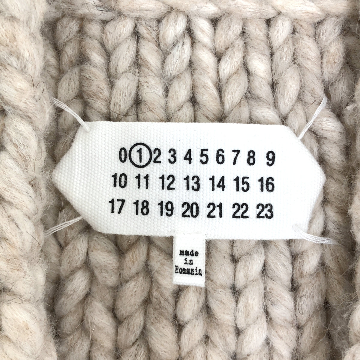 Maison Martin Margiela / メゾンマルタンマルジェラ | アルパカ混 ローゲージニット カーディガン | S | レディース