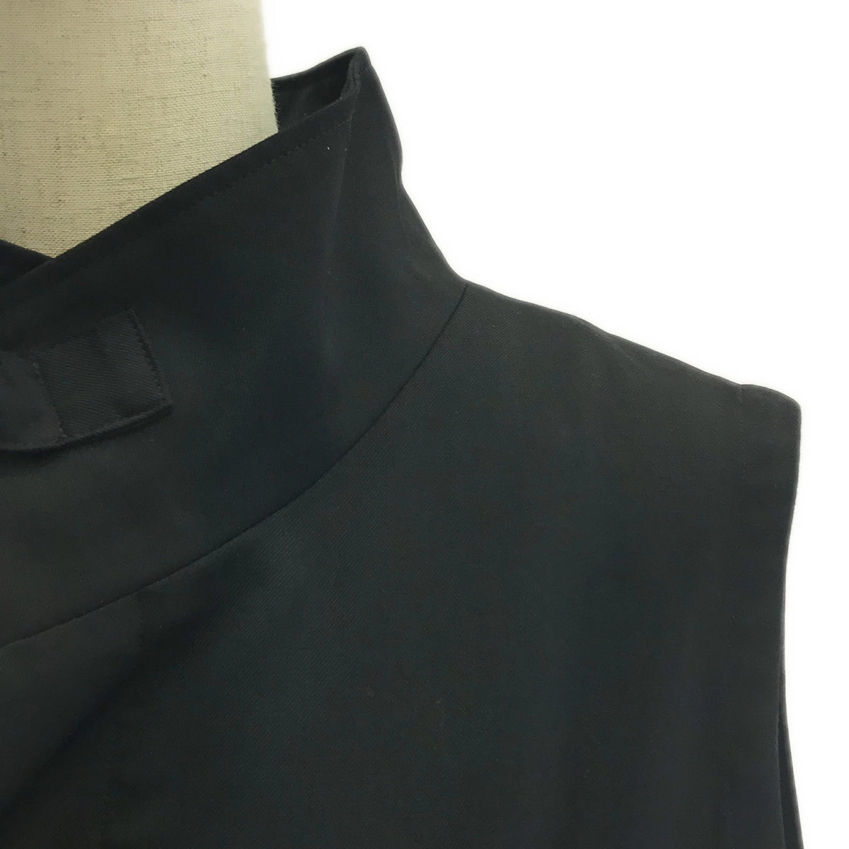 [Good Condition] nagonstans / Nagonstans | Drape Square Easycare Dress | M | Black | Women's