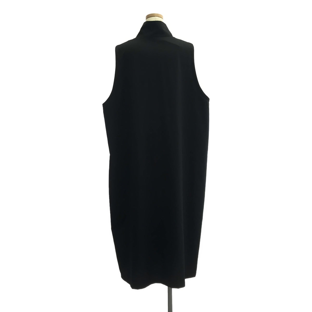 【美品】  nagonstans / ナゴンスタンス | drape square easycare dress ワンピース | M | ブラック | レディース