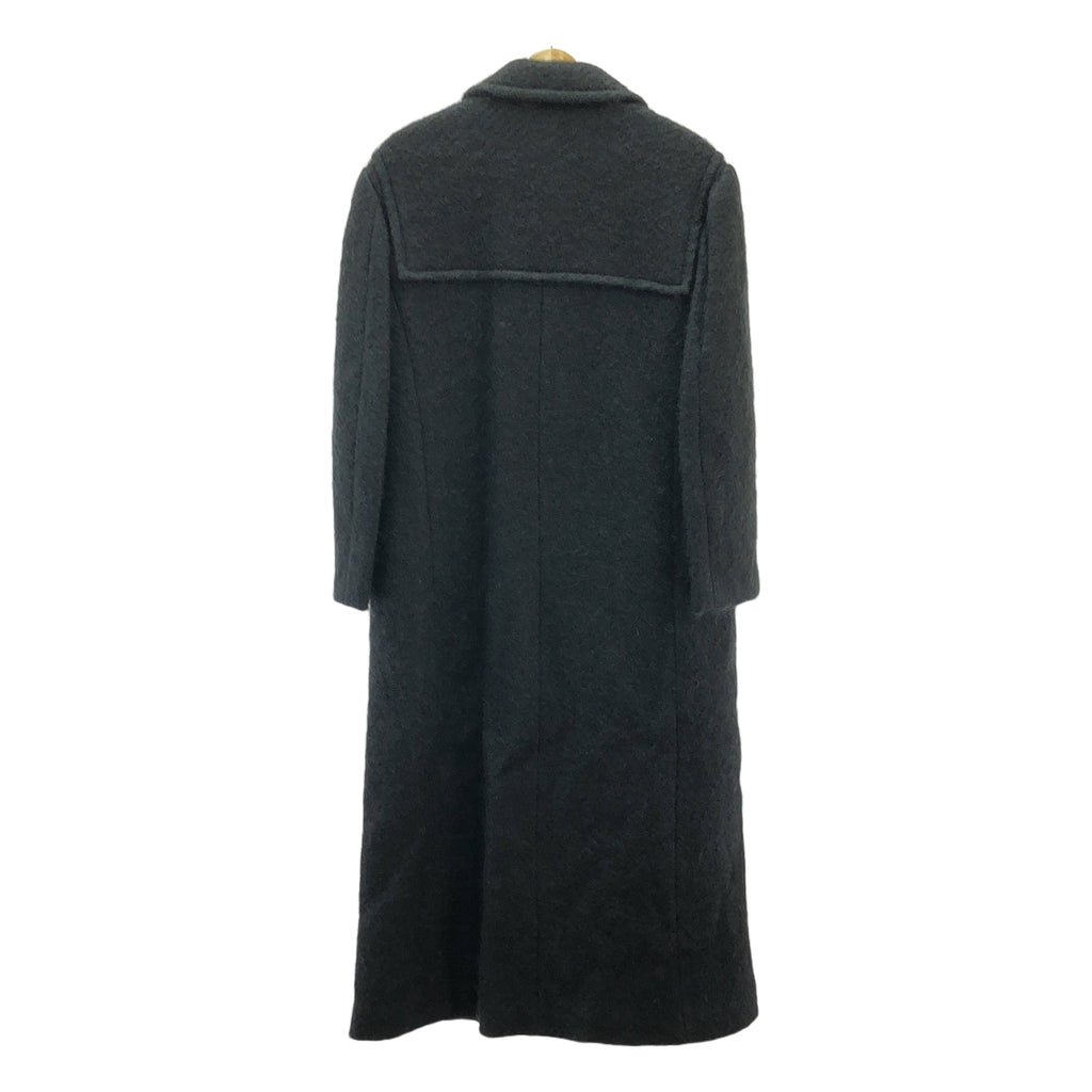 COMME des GARCONS | 經編布料西元 1997 年 |羊毛粗呢大衣 |黑色|女性的