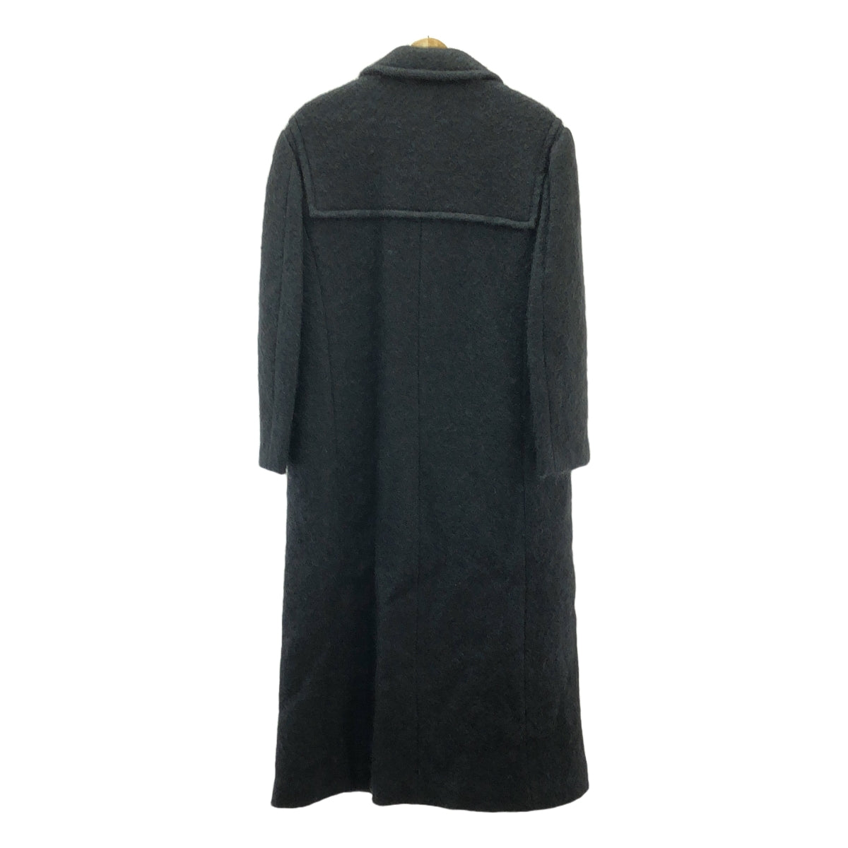 COMME des GARCONS | 經編布料西元 1997 年 |羊毛粗呢大衣 |黑色|女性的
