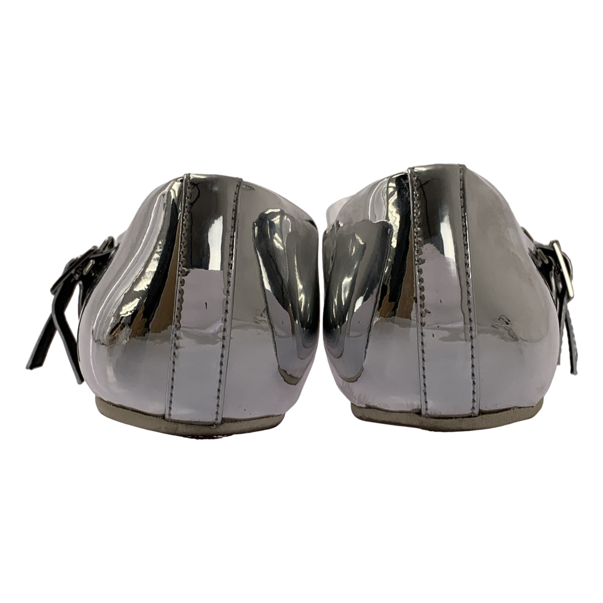 AKIKOAOKI / アキコアオキ | Giselle Flat Mirror / メタリック リボン ストラップ フラットシューズ | 21 | レディース