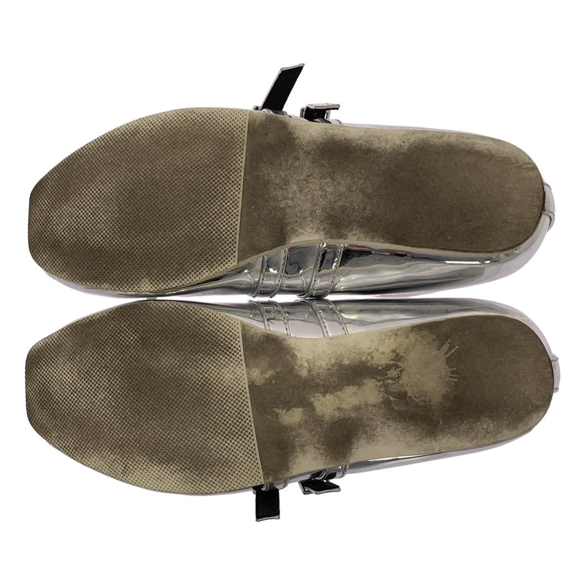 AKIKOAOKI / アキコアオキ | Giselle Flat Mirror / メタリック リボン ストラップ フラットシューズ | 21 | レディース