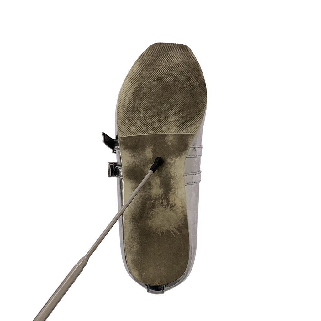 AKIKOAOKI | Giselle 平底鏡面/金屬絲帶綁帶平底鞋 | 21碼 | 女款