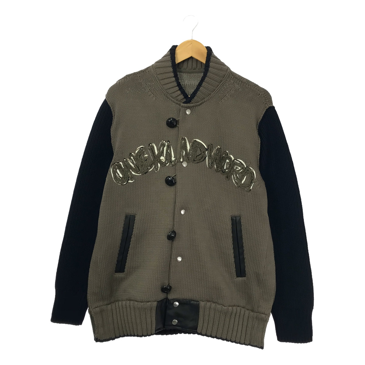 sacai / サカイ | 2023SS | × Eric Haze Code Embroidery Knit / ニット ジャケット ブルゾン | 2 | メンズ