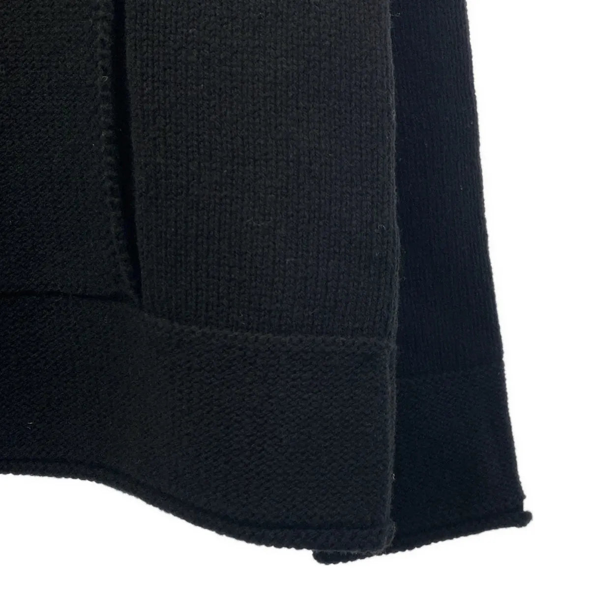 【美品】  JIL SANDER / ジルサンダー | 2023AW | オーバーサイズニットパーカー | 46 | ブラック | メンズ