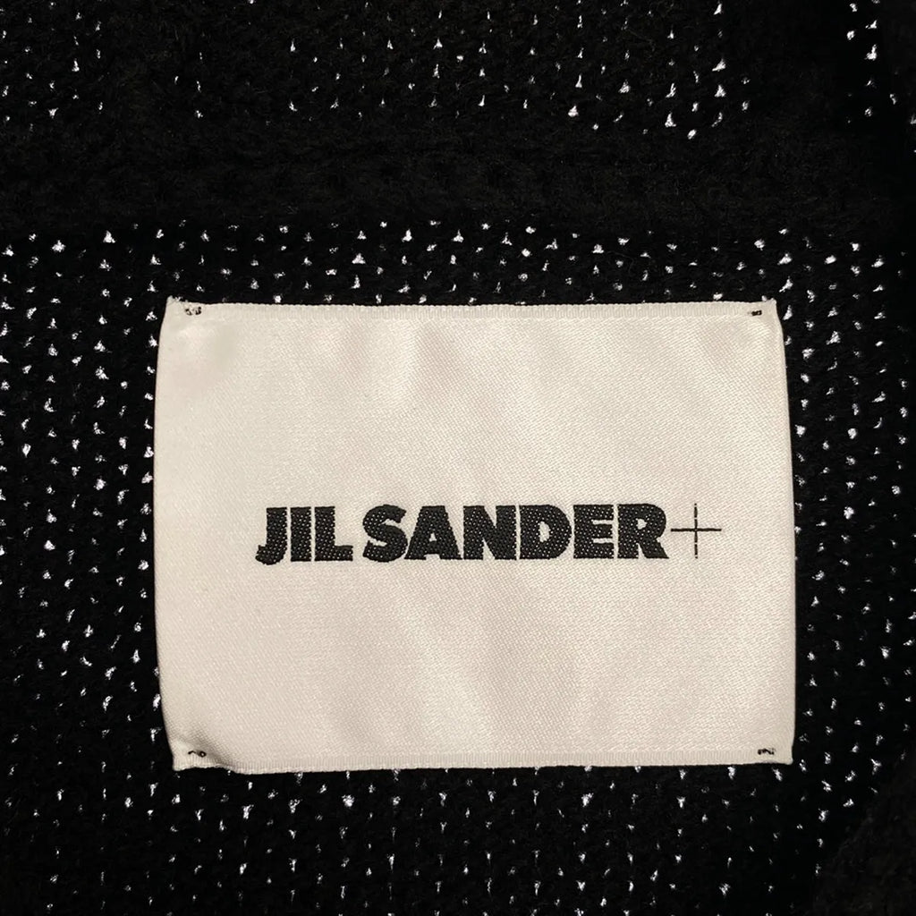 【美品】  JIL SANDER / ジルサンダー | 2023AW | オーバーサイズニットパーカー | 46 | ブラック | メンズ