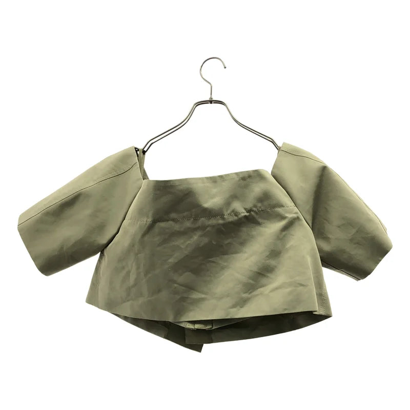 sacai / サカイ | 2023SS | 棉質斜紋布露肩夾克 | 1 | 女款