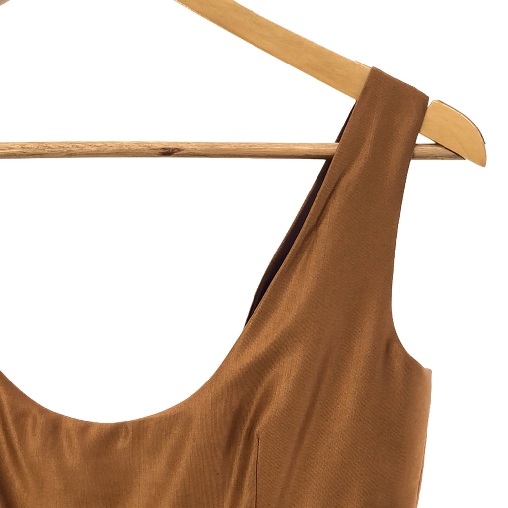 PRADA / 프라다 | 울 실크 민소매 드레스 원피스 | 38 | 오렌지 | 여성