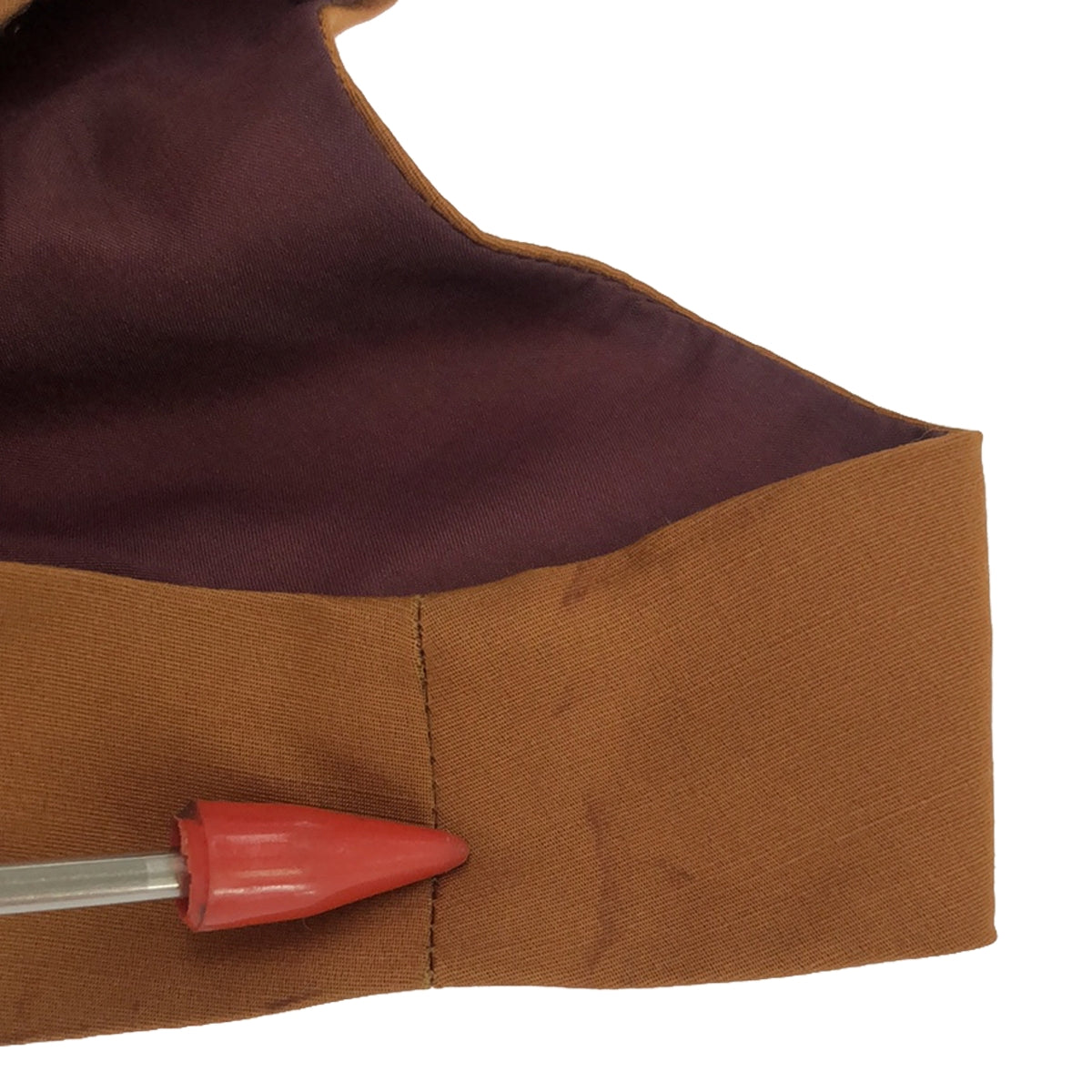 PRADA / 프라다 | 울 실크 민소매 드레스 원피스 | 38 | 오렌지 | 여성