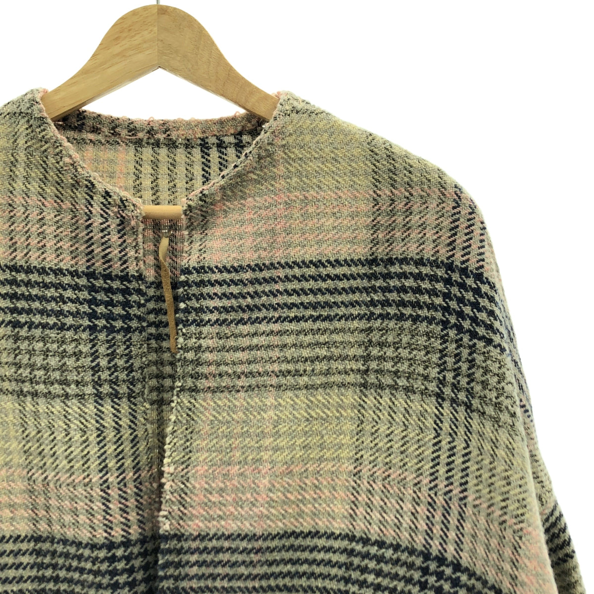 【美品】  ISABELLA STEFANELLI / イザベラステファネリ | 2020AW | Virginia Woolf 手織り ツイード グレンチェック コート | グレー系 | メンズ