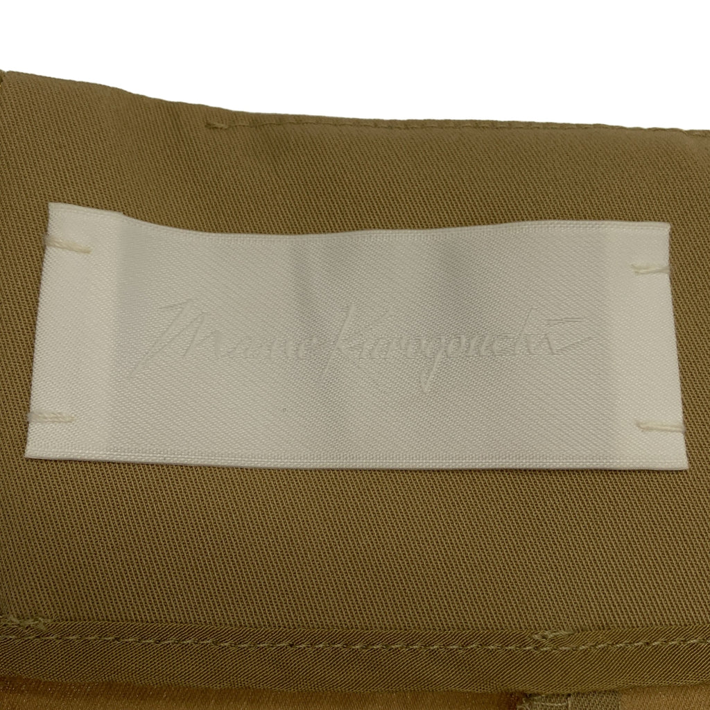 Mame Kurogouchi / 마메쿠로고우치 | High Waisted Chino Skirt 가짜 가죽 전환 하이 웨스트 치노 스커트 | 1 |