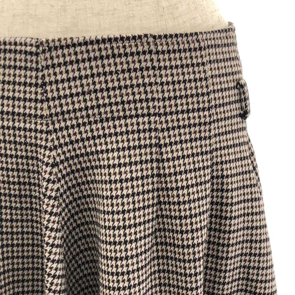 foufou / フーフー | checked skirt ”chidori” 千鳥格子柄 ロングスカート | 0 | ブラウン | レディース