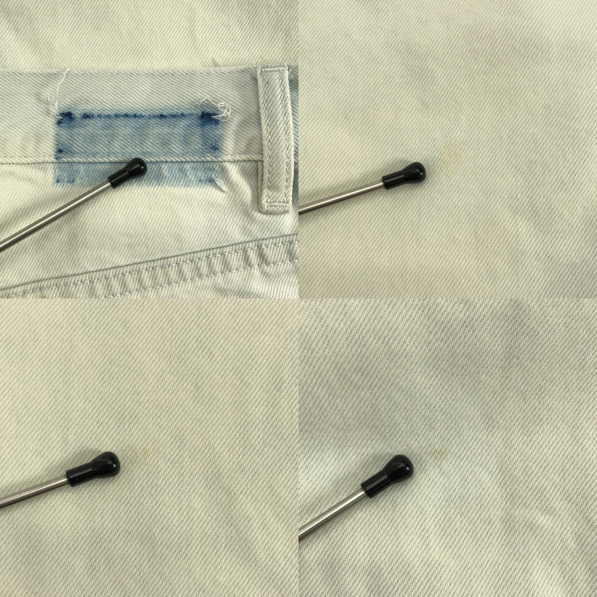 Maison Margiela / メゾンマルジェラ | 2020SS | ストーンウォッシュ ブリーチド デニムパンツ | 28 | オフホワイト | メンズ