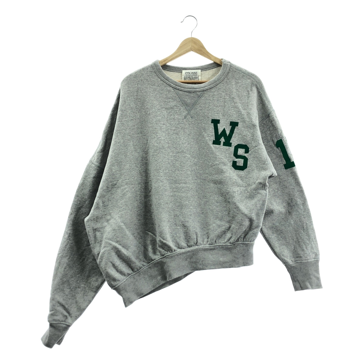 INSCRIRE / 안스쿠리아 | 2025SS | × JOURNAL STANDARD L'ESSAGE Asymmetry Sweat Shirt 스웨트 | M | 회색 | 여성