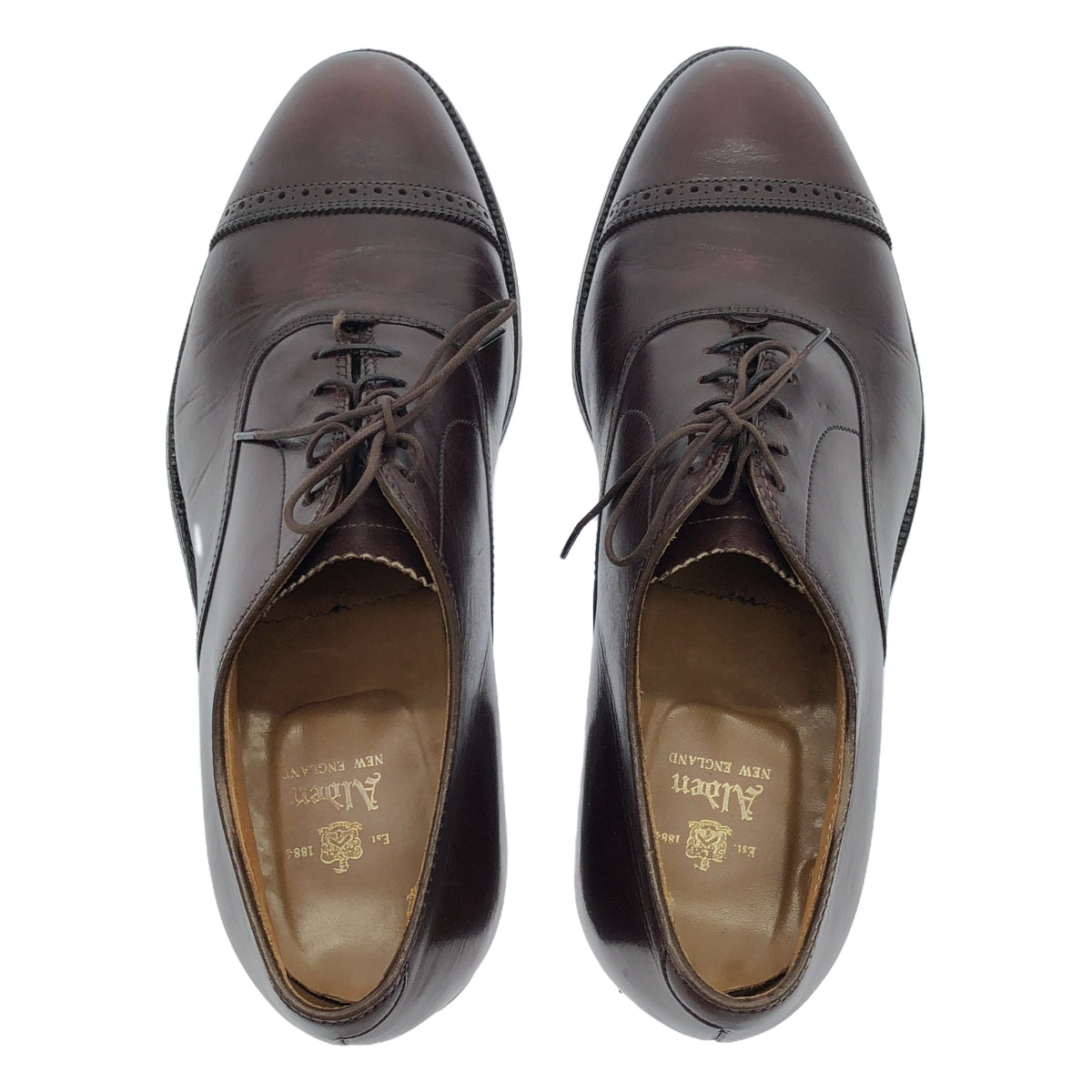 [Good Condition] ALDEN / Alden | 905 Straight Tip Leather Shoes | 8 1/2 | Burgundy | Men's