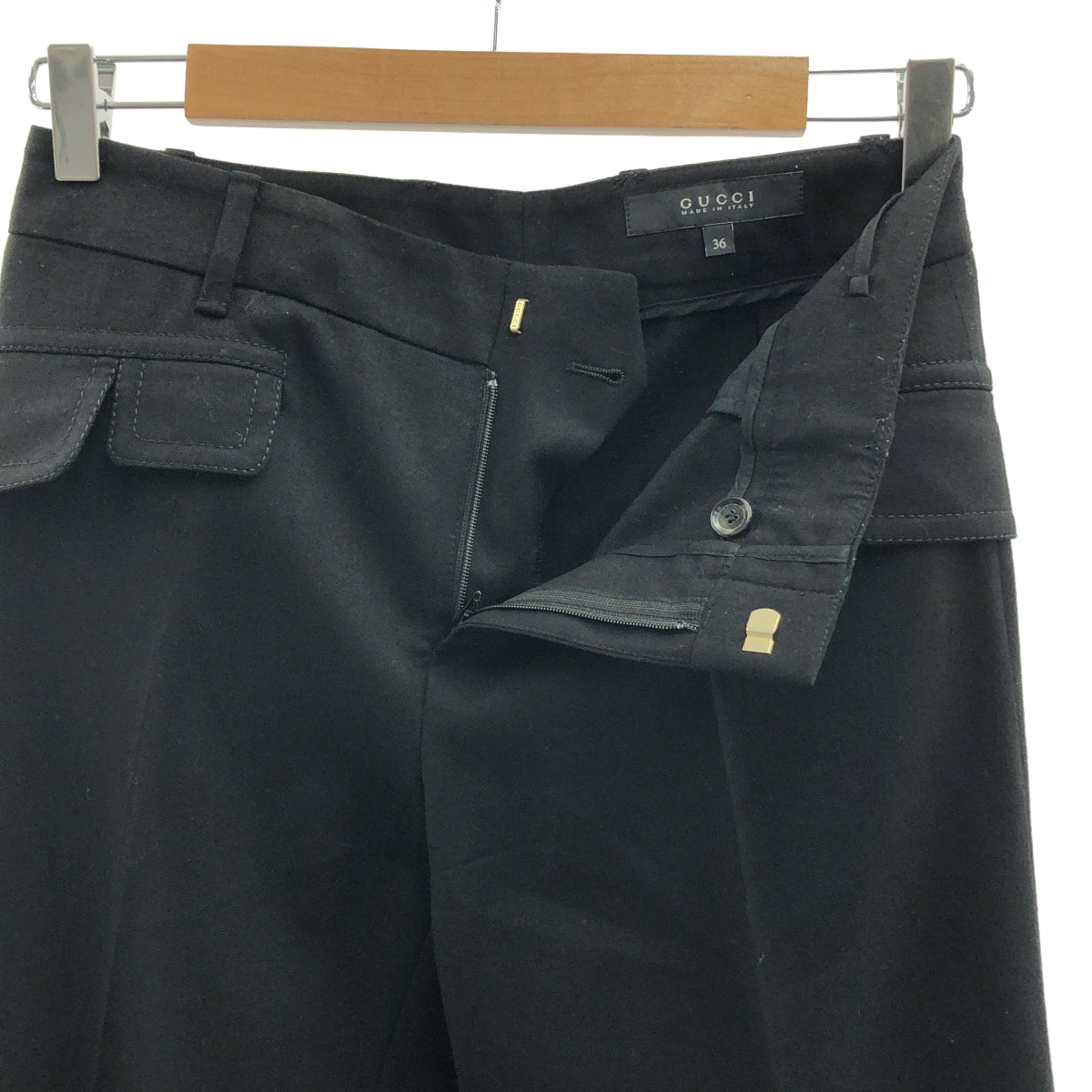 GUCCI / グッチ | ウール ブーツカット スラックス | 36 | レディース