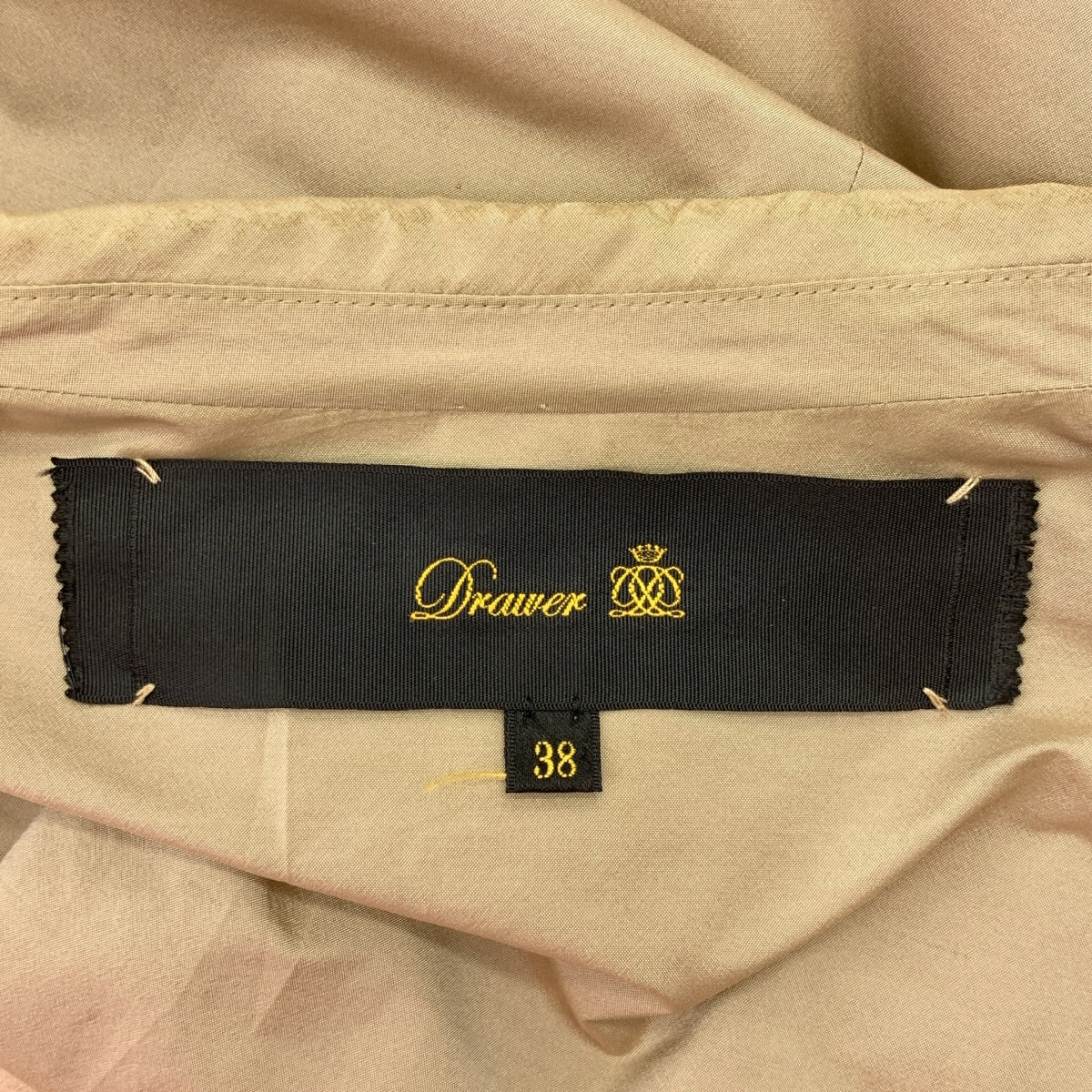 抽屜 | 絲滌綸半袖外套 | 38碼 | 米色 | 女款