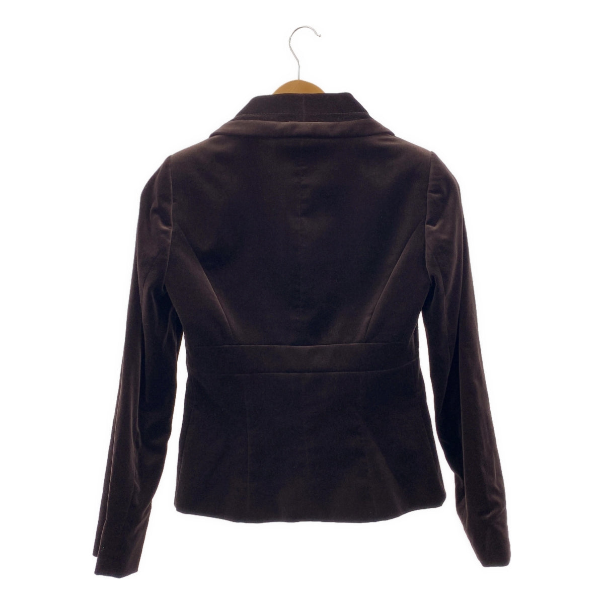 華倫天奴 | 絲絨披肩領單排扣夾克，帶全襯裡標誌 | 尺寸 38 | 女款